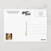 Mooie vrouw die speelt met parels briefkaart (Achterkant)