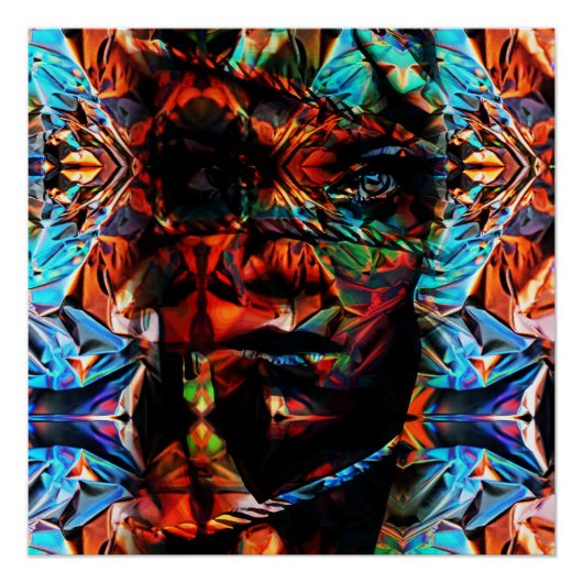 Mooie vrouw gebonden aan touwen perfect poster (Voorkant)