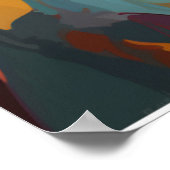 Mooie vrouw gezicht muurkunst Abstract Vrouw Verf Poster (Hoek)