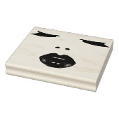 Mooie Vrouw Gezicht Ogen Lippen Originele kunst Rubberstempel (Stempel)