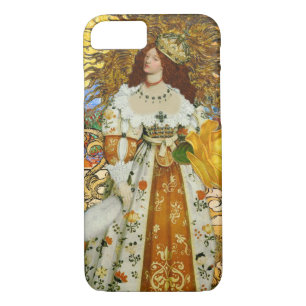 Mooie  vrouw Golden Sun Case-Mate iPhone Case