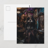 Mooie Vrouw in de Kostuumwinkel Briefkaart (Voorkant / Achterkant)