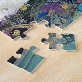 Mooie vrouw in de lente legpuzzel (Zijkant)