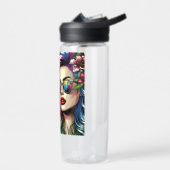 Mooie vrouw in de stad | Gepersonaliseerd Waterfles (Links)