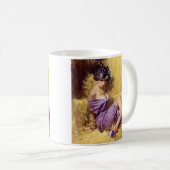 Mooie vrouw in gevangenschap koffiemok (Voorkant rechts)