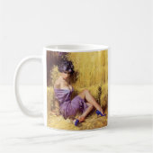 Mooie vrouw in gevangenschap koffiemok (Links)