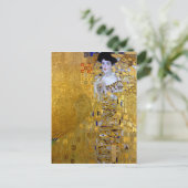 Mooie vrouw in Gold Gustav Klimt Briefkaart (Staand voorkant)