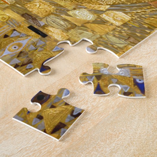 Mooie vrouw in Gold Gustav Klimt Legpuzzel (Zijkant)