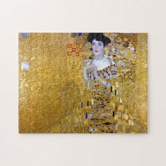 Mooie vrouw in Gold Gustav Klimt Legpuzzel (Horizontaal)