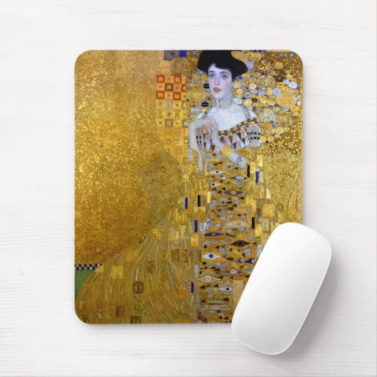 Mooie vrouw in Gold Gustav Klimt Muismat (Met muis)