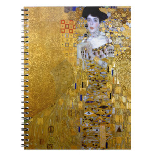 Mooie vrouw in Gold Gustav Klimt Notitieboek