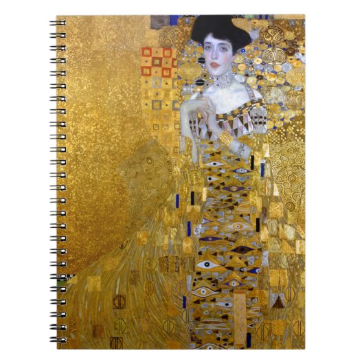 Mooie vrouw in Gold Gustav Klimt Notitieboek (Voorkant)
