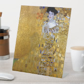 Mooie vrouw in Gold Gustav Klimt Reclamebord Met Voetstuk (Insitu)