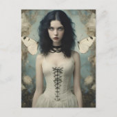 Mooie vrouw in Gotische kleren Briefkaart (Voorkant)