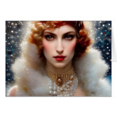 Mooie vrouw in het wit Alle gelegenheden (Voorkant Horizontaal)