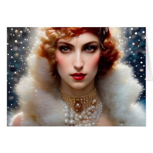 Mooie vrouw in het wit Alle gelegenheden (Voorkant Horizontaal)