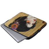 Mooie vrouw in Kimono Laptop Sleeve (Voorkant onderkant)