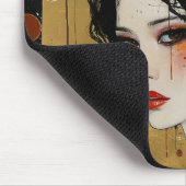 Mooie vrouw in Kimono Muismat (Hoek)