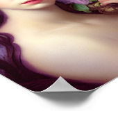 Mooie vrouw in kleurrijke Natuur schilderen | 7 | Poster (Hoek)