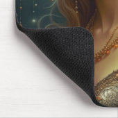 Mooie vrouw in Pet Etherische Ai Art Muismat (Hoek)