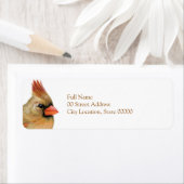 Mooie Vrouw kardinaal Etiket (Insitu)