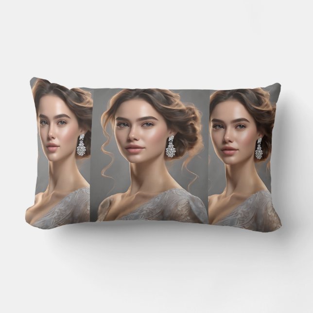 Mooie vrouw kussen Creëer door AI (Voorkant)