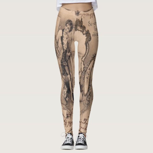 Mooie Vrouw Leggings (Voorkant)