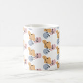 Mooie vrouw lijn kunst koffiemok (Center)