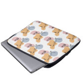 Mooie vrouw lijn kunst laptop sleeve (Voorkant onderkant)