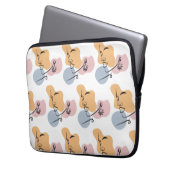 Mooie vrouw lijn kunst laptop sleeve (Voorkant Links)