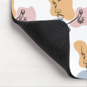 Mooie vrouw lijn kunst muismat (Hoek)