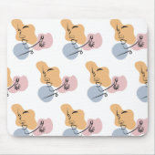 Mooie vrouw lijn kunst muismat (Voorkant)