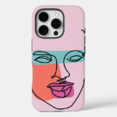 Mooie vrouw Line Art Stoere iPhone case (Achterkant)