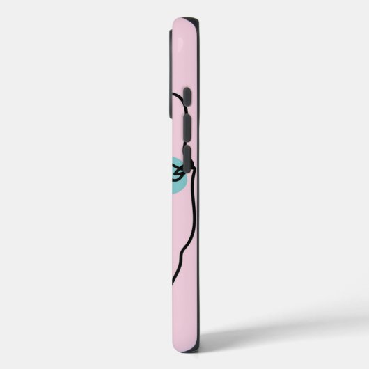 Mooie vrouw Line Art Stoere iPhone case (Achterkant / Links)