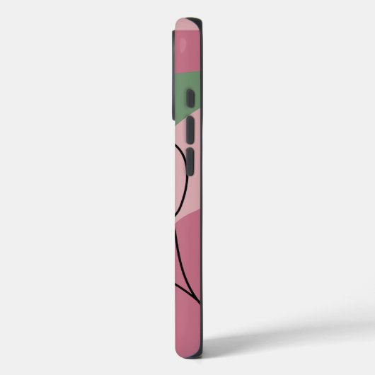 Mooie vrouw Line Art Stoere iPhone case (Achterkant / Links)