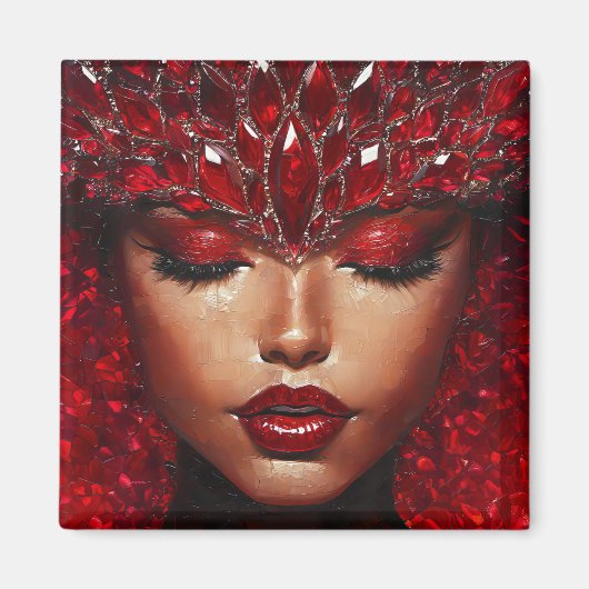 Mooie vrouw magneet (Voorkant)