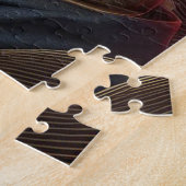 Mooie vrouw met duif legpuzzel (Zijkant)