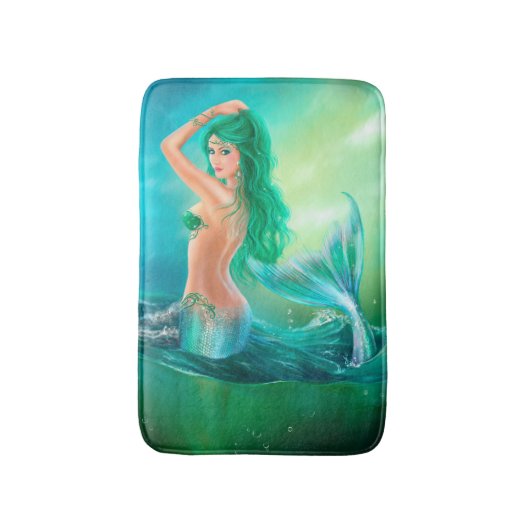 Mooie vrouw met fantasie Bath Mat (Voorkant Verticaal)