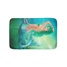 Mooie vrouw met fantasie Bath Mat