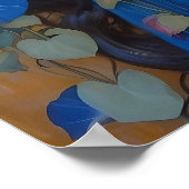 Mooie vrouw met ochtendglorie poster (Hoek)