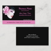Mooie vrouw met opvallend bloeiend Visitekaartje (Voorkant / Achterkant)