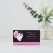 Mooie vrouw met opvallend bloeiend Visitekaartje (Staand voorkant)