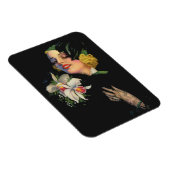 Mooie vrouw met orchideeën magneet (Rechterzijde)