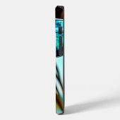 Mooie vrouw met reflectie van strandzonnebril Case-Mate iPhone case (Achterkant / Links)