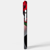Mooie vrouw met rode roos Case-Mate iPhone case (Achterkant / Links)