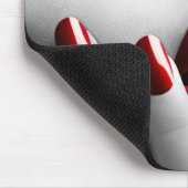 Mooie vrouw met zwart masker muismat (Hoek)