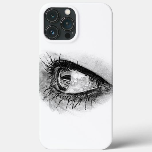 Mooie vrouw oog in volle mascara Case-Mate iPhone case (Achterkant)