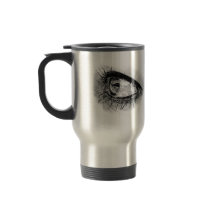 Mooie vrouw oog in volle mascara reismok