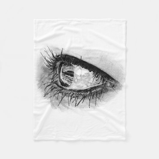 Mooie vrouw oog op deken (Voorkant)