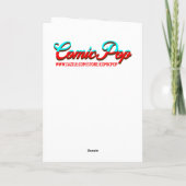 Mooie vrouw op strand Pop Art-verjaardag Kaart (Achterkant)